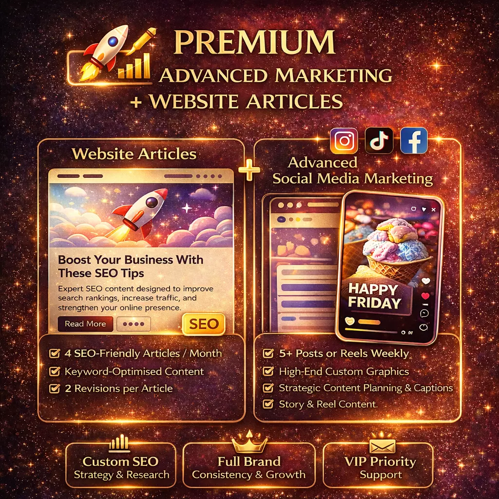 Premium Marketing + Website Articles